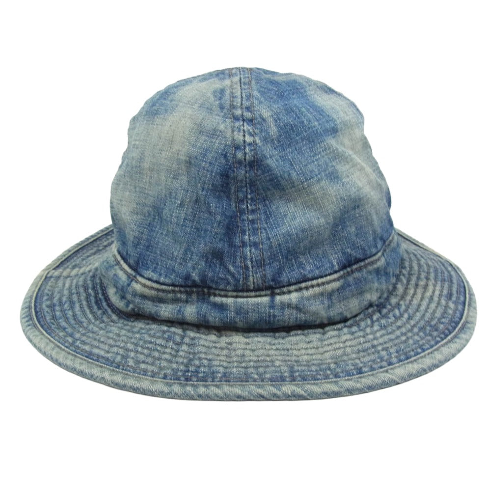 BOWWOW バウワウ BW241-UADH US ARMY M37 DENIM HAT ヴィンテージ加工 デニム ハット 帽子 インディゴブルー系【新古品】【未使用】【中古】