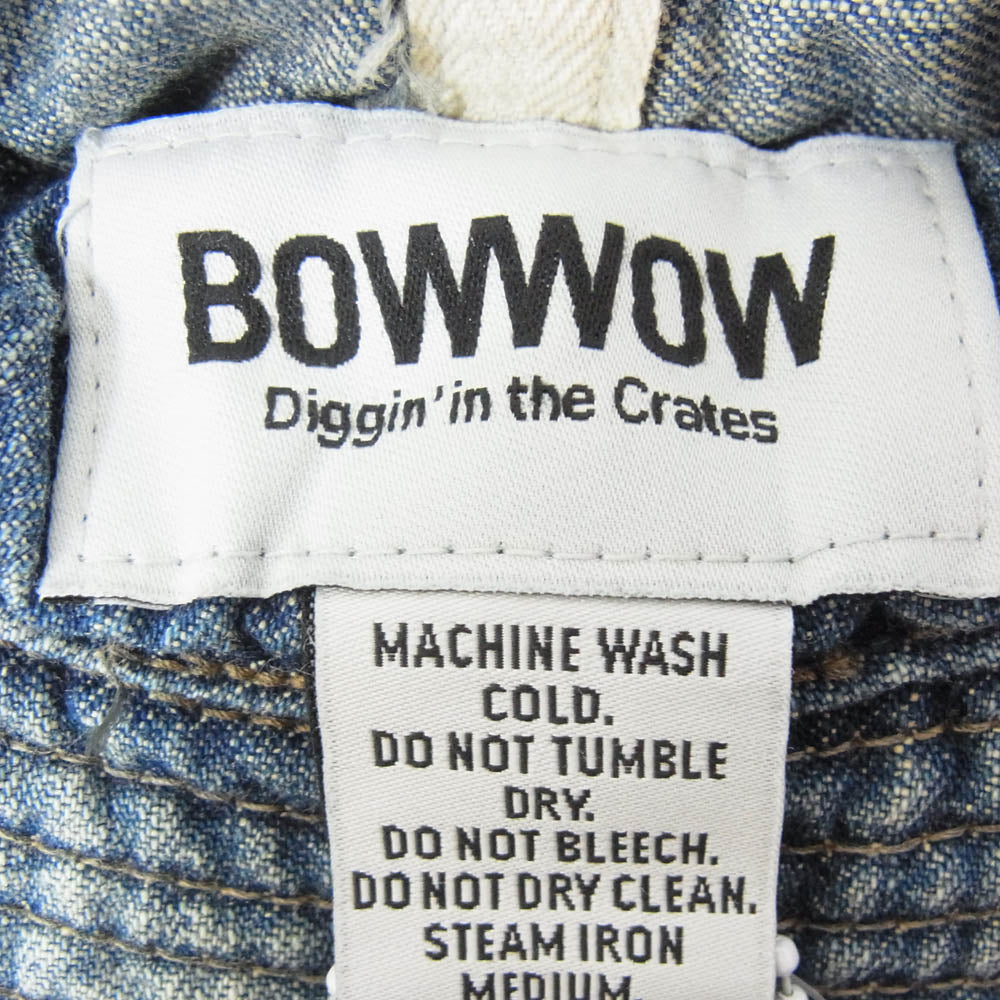 BOWWOW バウワウ BW241-UADH US ARMY M37 DENIM HAT ヴィンテージ加工 デニム ハット 帽子 インディゴブルー系【新古品】【未使用】【中古】
