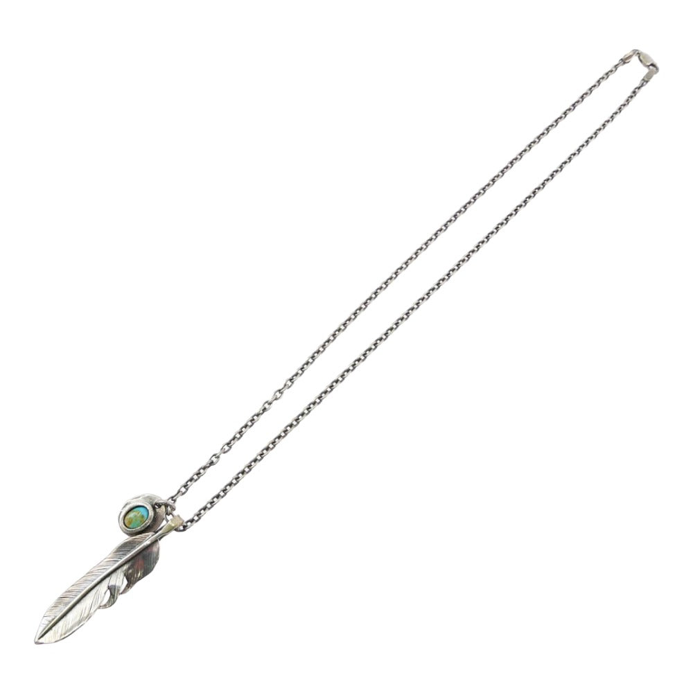 ノースワークス LIBERTY FEATHER リバティー フェザー ネックレス シルバー系 ブルー系【中古】