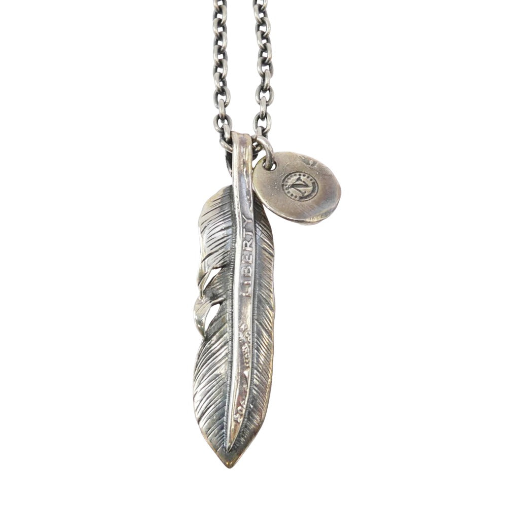 ノースワークス LIBERTY FEATHER リバティー フェザー ネックレス シルバー系 ブルー系【中古】