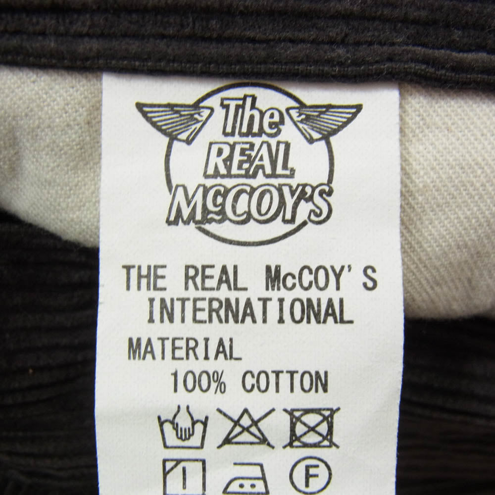The REAL McCOY'S ザリアルマッコイズ MP22107 CORDUROY TROUSERS Lot. 906 コーデュロイ トラウザーズ パンツ チャコール チャコール系 34【中古】