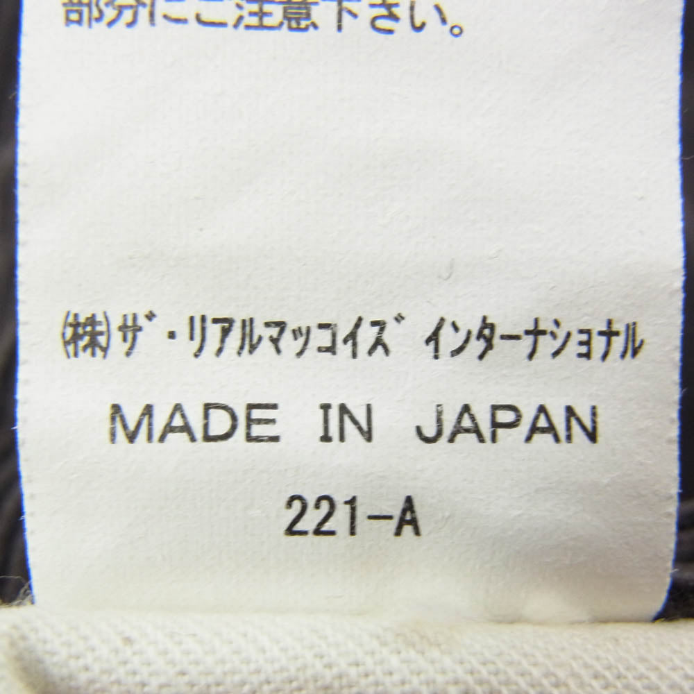 The REAL McCOY'S ザリアルマッコイズ MP22107 CORDUROY TROUSERS Lot. 906 コーデュロイ トラウザーズ パンツ チャコール チャコール系 34【中古】