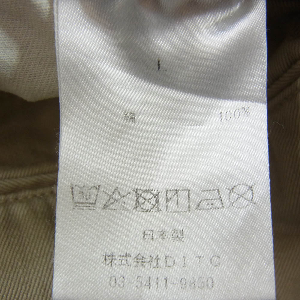 BOWWOW バウワウ m41 chino trousers ヴィンテージ加工 ミリタリー メタルボタン チノ トラウザー パンツ ベージュ系 XL【美品】【中古】
