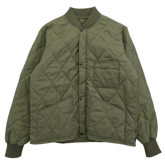 The REAL McCOY'S ザリアルマッコイズ MJ21116 UNDERWEAR QUILTED CWU 9/P ライナー キルト ジャケット カーキ系 M【中古】