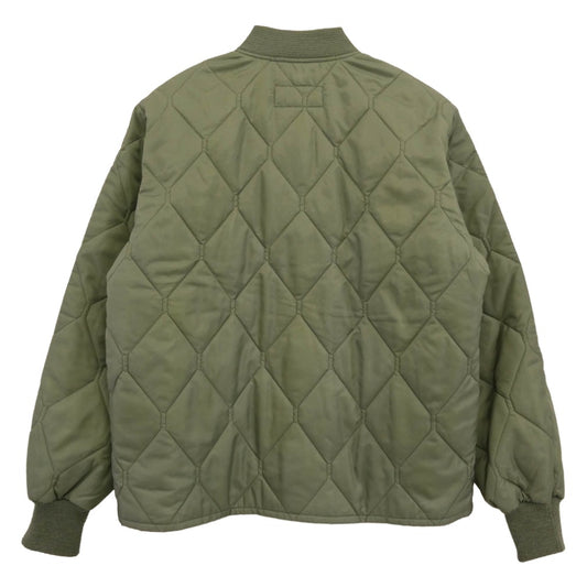The REAL McCOY'S ザリアルマッコイズ MJ21116 UNDERWEAR QUILTED CWU 9/P ライナー キルト ジャケット カーキ系 M【中古】