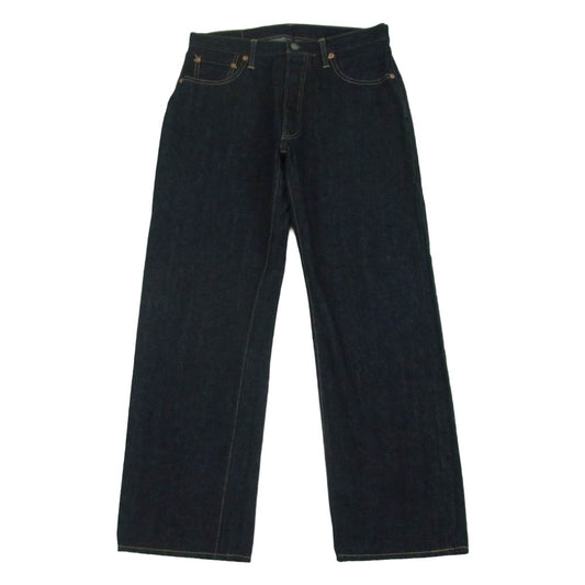 The REAL McCOY'S ザリアルマッコイズ MP17051 Lot. 001XX ホースハイド革パッチ デニム パンツ インディゴブルー系 W32 L36【美品】【中古】