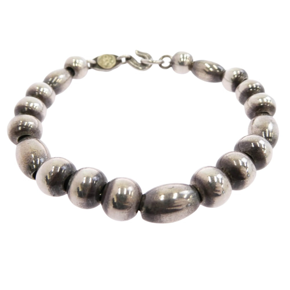 チョロス BEADS BRACELET 金メタル付き ビーズ ブレスレット シルバー系【中古】