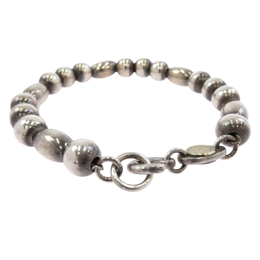 チョロス BEADS BRACELET 金メタル付き ビーズ ブレスレット シルバー系【中古】