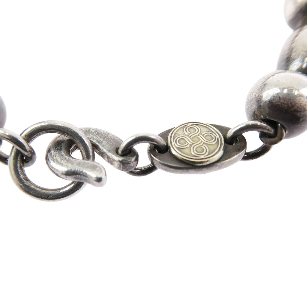 チョロス BEADS BRACELET 金メタル付き ビーズ ブレスレット シルバー系【中古】
