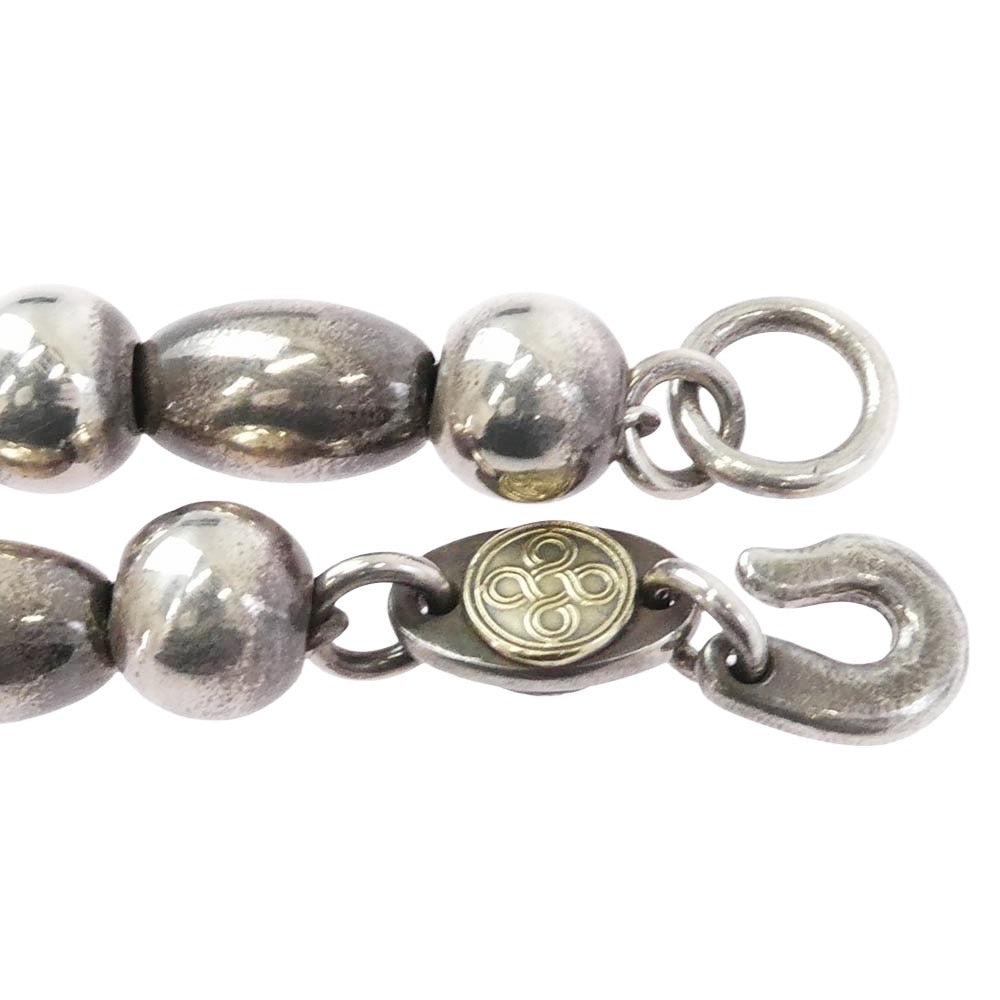チョロス BEADS BRACELET 金メタル付き ビーズ ブレスレット シルバー系【中古】