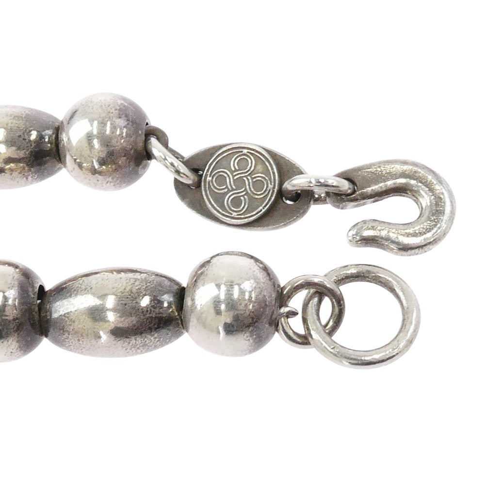 チョロス BEADS BRACELET 金メタル付き ビーズ ブレスレット シルバー系【中古】