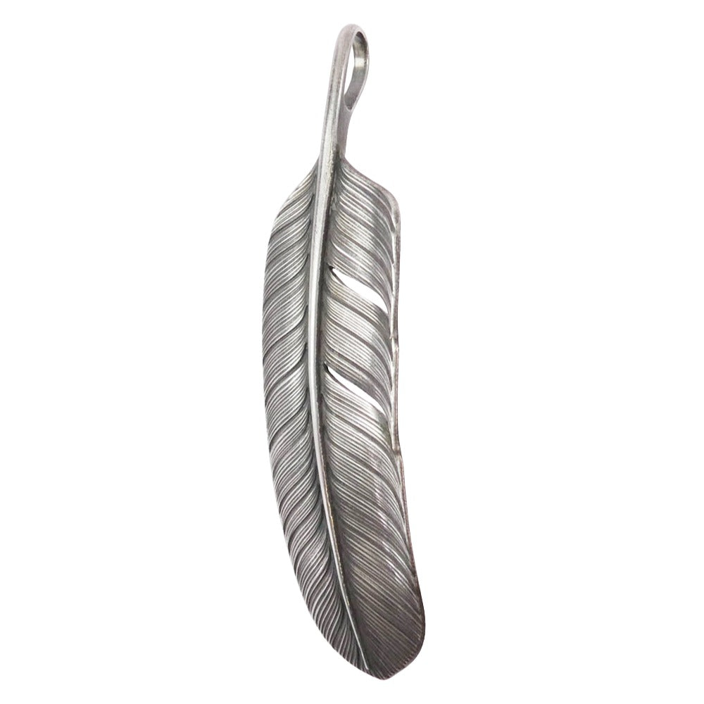 チョロス Feather フェザー ペンダント トップ Mサイズ 右向き シルバー系【中古】