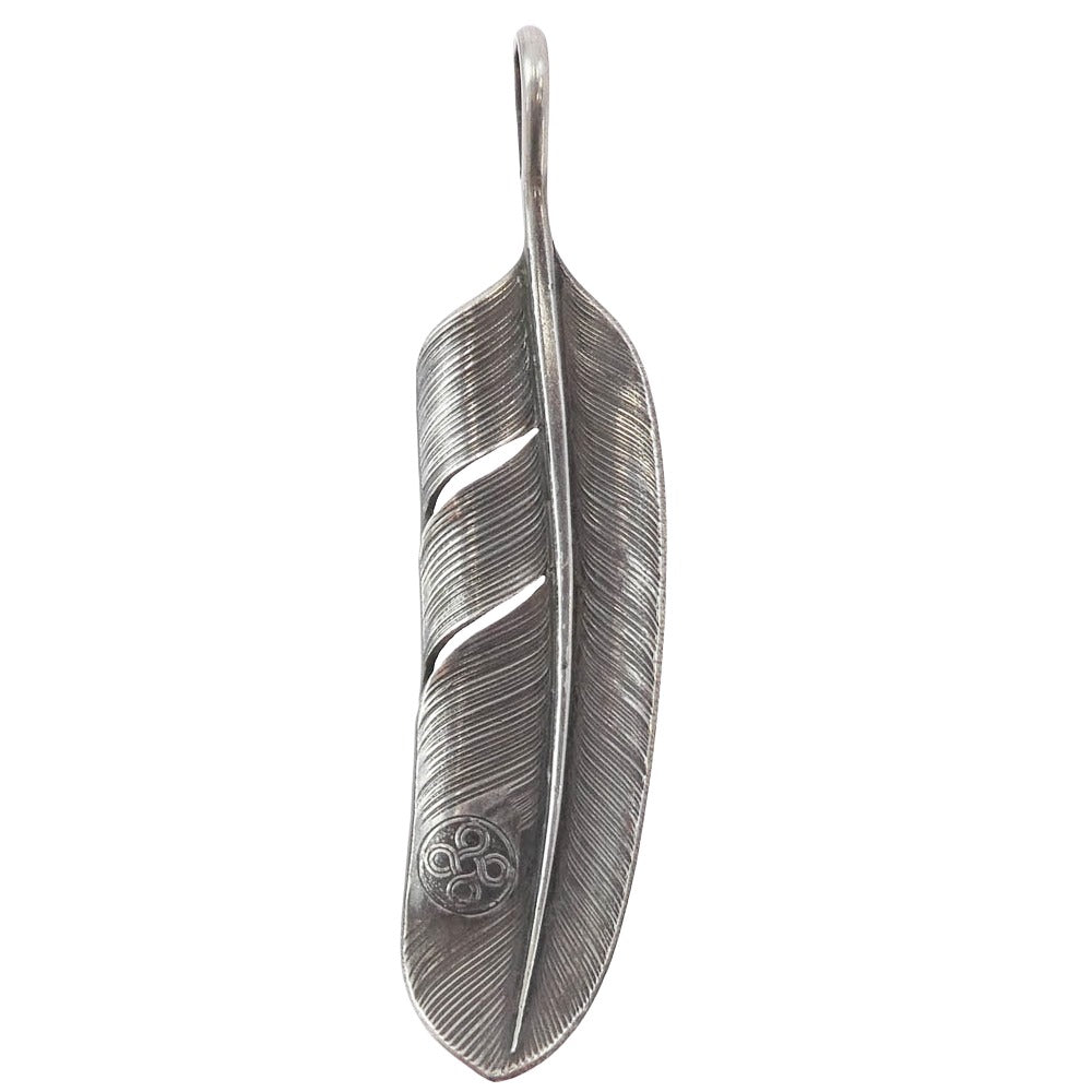チョロス Feather フェザー ペンダント トップ Mサイズ 右向き シルバー系【中古】