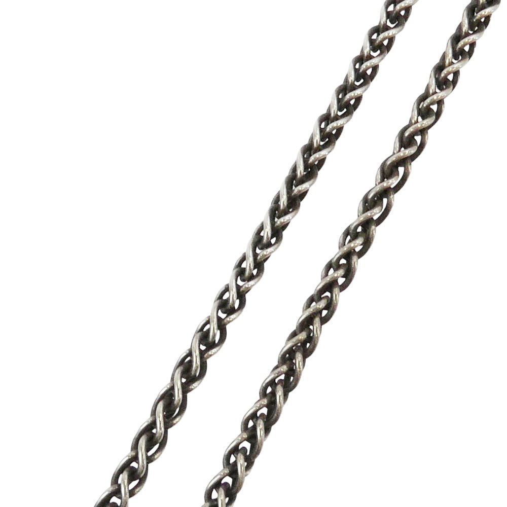 チョロス BEADS NECKLACE 金メタル付きビーズ ネックレス 45cm シルバー系【中古】