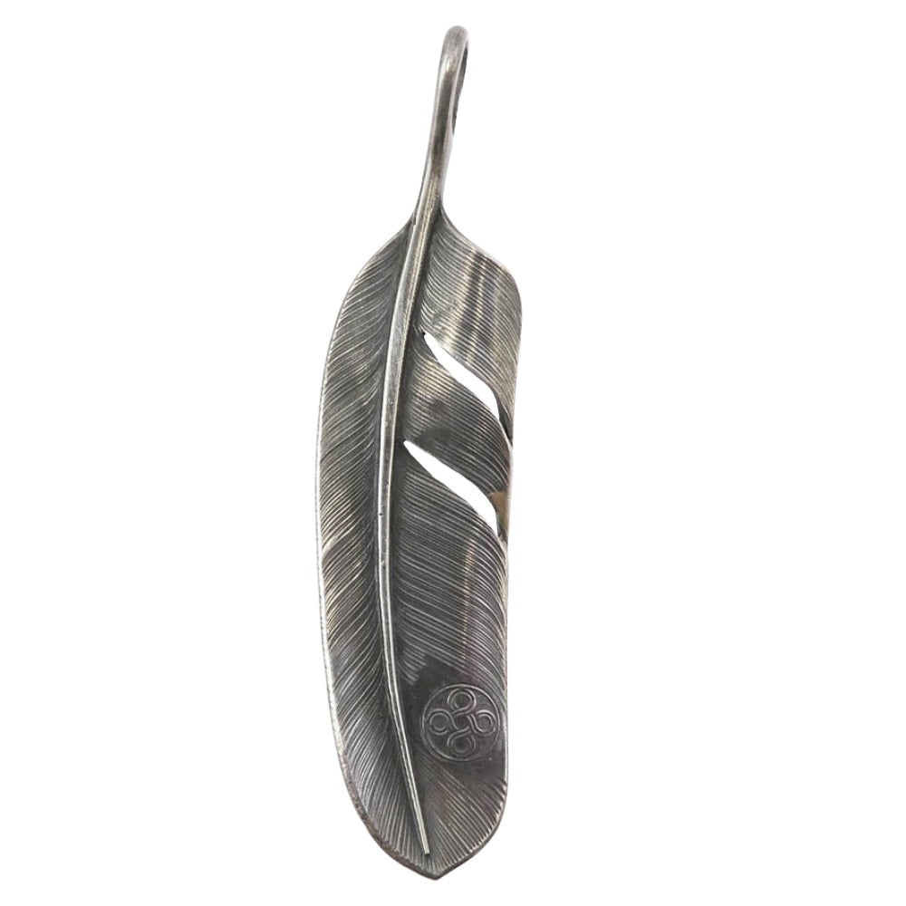 チョロス Feather フェザー ペンダント トップ Mサイズ 左向き シルバー系【中古】