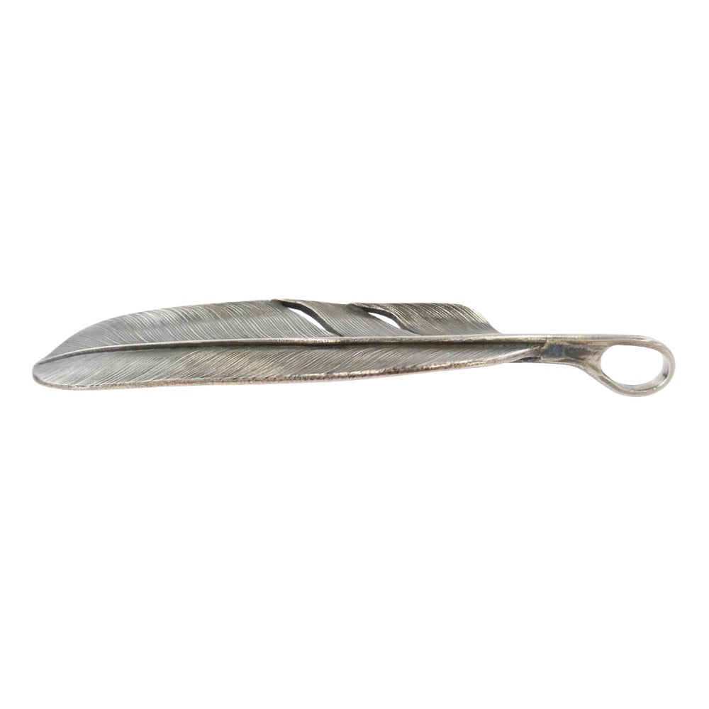 チョロス Feather フェザー ペンダント トップ Mサイズ 左向き シルバー系【中古】