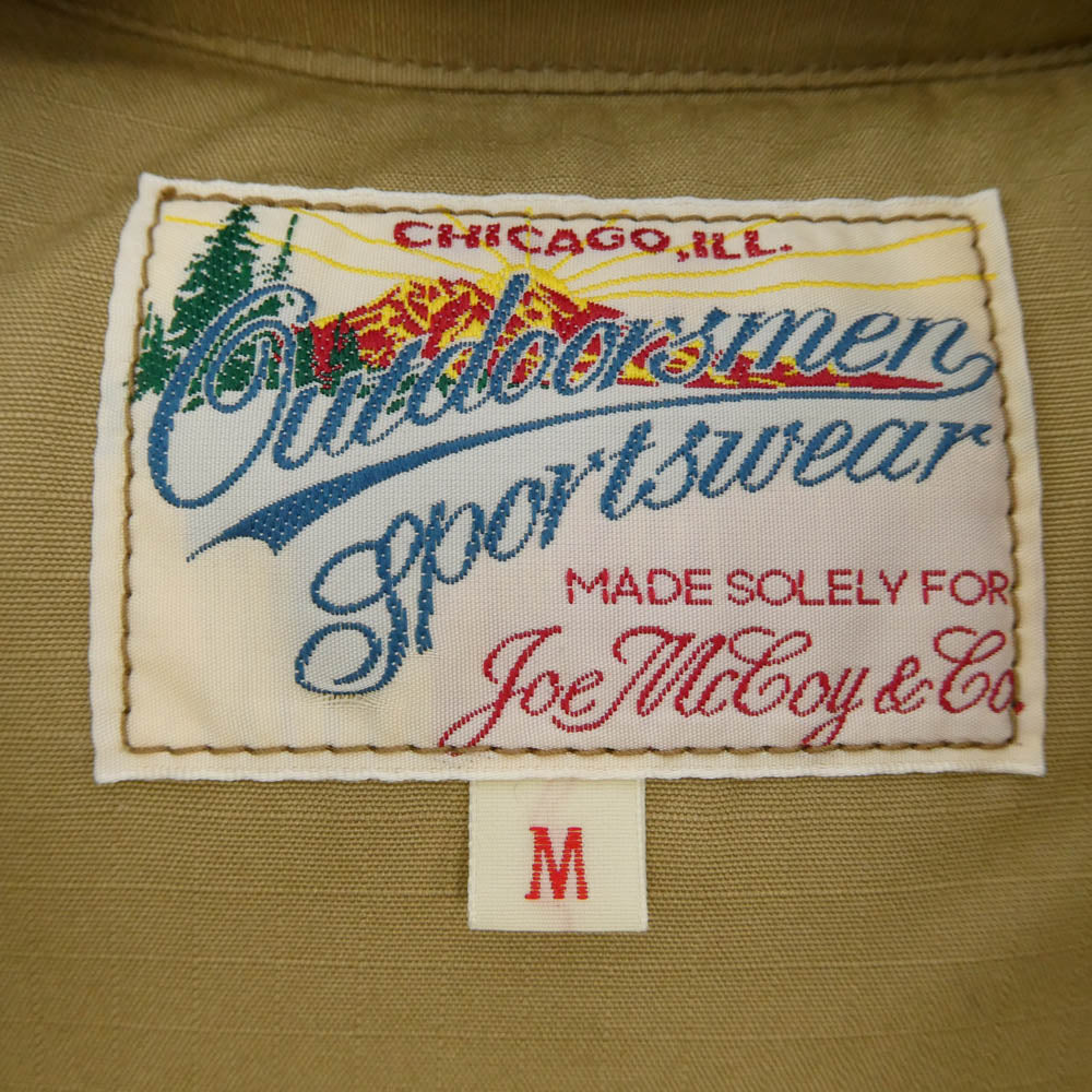 The REAL McCOY'S ザリアルマッコイズ MJ21124 CORDUROY DOWN VEST コーデュロイ ダウン ベスト ライトブラウン系 M【美品】【中古】