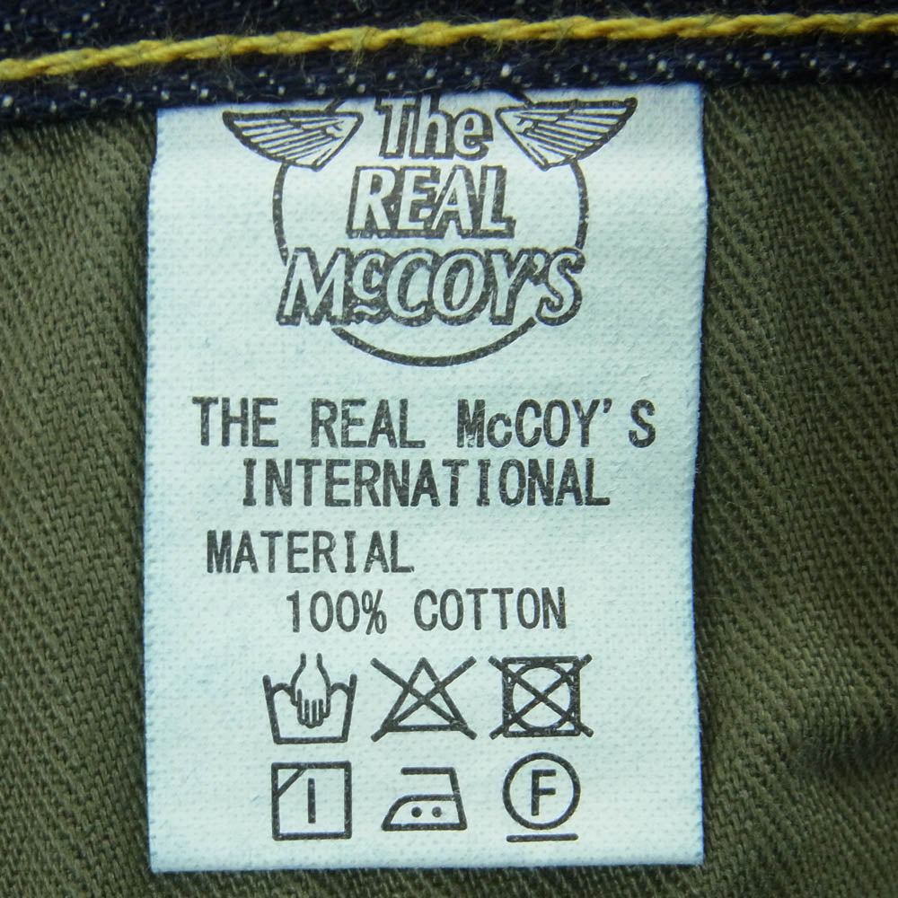 The REAL McCOY'S ザリアルマッコイズ MP20009 Lot.S003 大戦モデル デニム パンツ インディゴブルー系 W32 L36【美品】【中古】