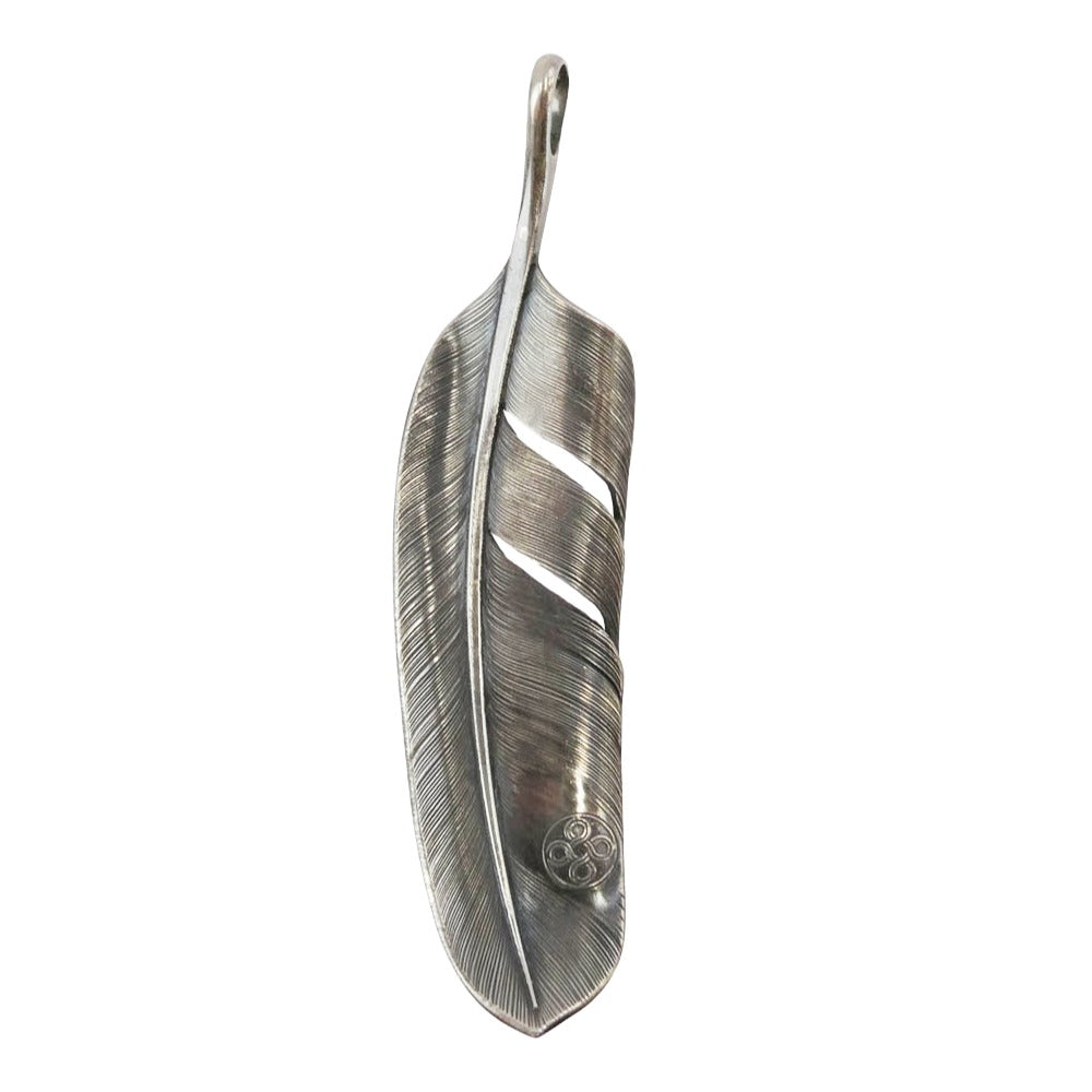 チョロス Feather フェザー ペンダント トップ Lサイズ シルバー系【中古】