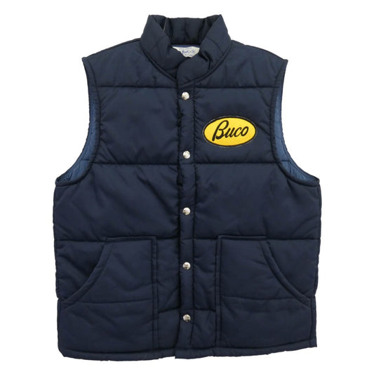 The REAL McCOY'S ザリアルマッコイズ BJ22102 BUCO NYLON RACING VEST ブコ ナイロン レーシング 中綿 ベスト NAVY ネイビー系 M【美品】【中古】
