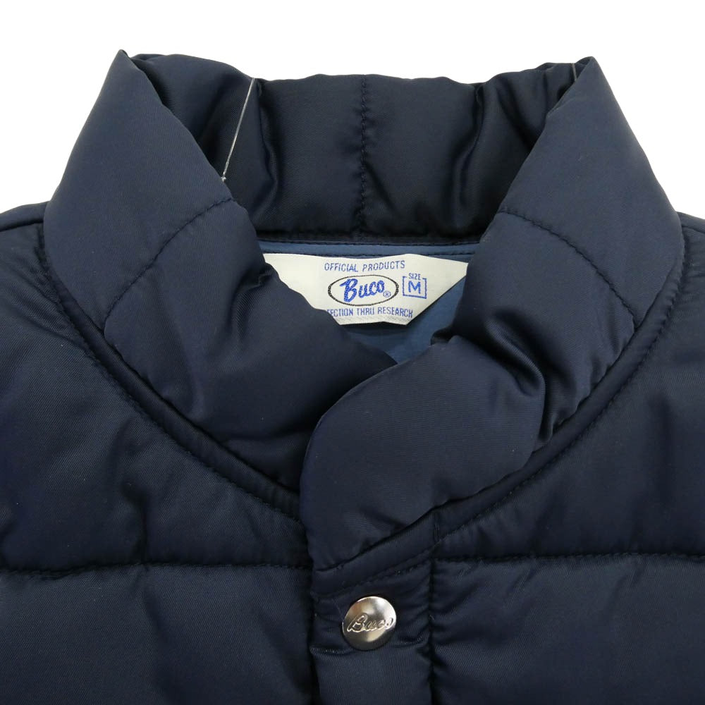 The REAL McCOY'S ザリアルマッコイズ BJ22102 BUCO NYLON RACING VEST ブコ ナイロン レーシング 中綿 ベスト NAVY ネイビー系 M【美品】【中古】