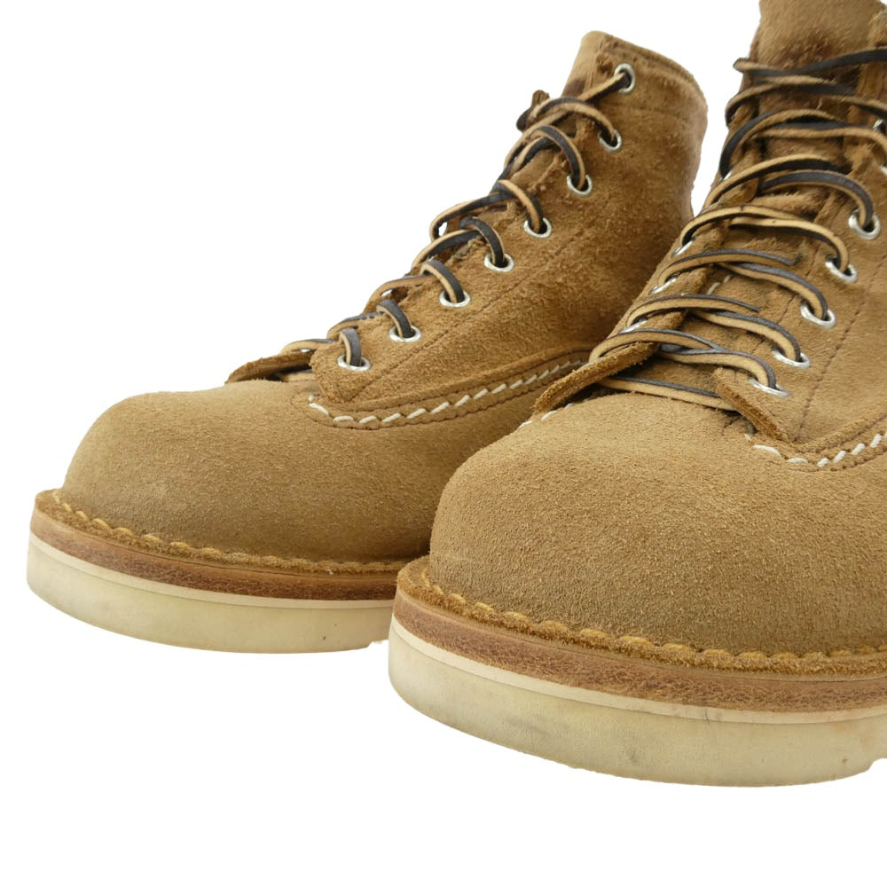 WESCO ウエスコ Custom Jobmaster BURLUP ROUGHOUT カスタムジョブマスター 6インチ バーラップラフアウト ブーツ ブラウン系 US7.5E【中古】