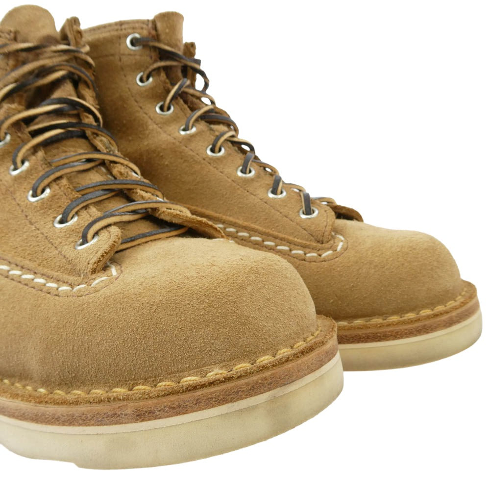 WESCO ウエスコ Custom Jobmaster BURLUP ROUGHOUT カスタムジョブマスター 6インチ バーラップラフアウト ブーツ ブラウン系 US7.5E【中古】