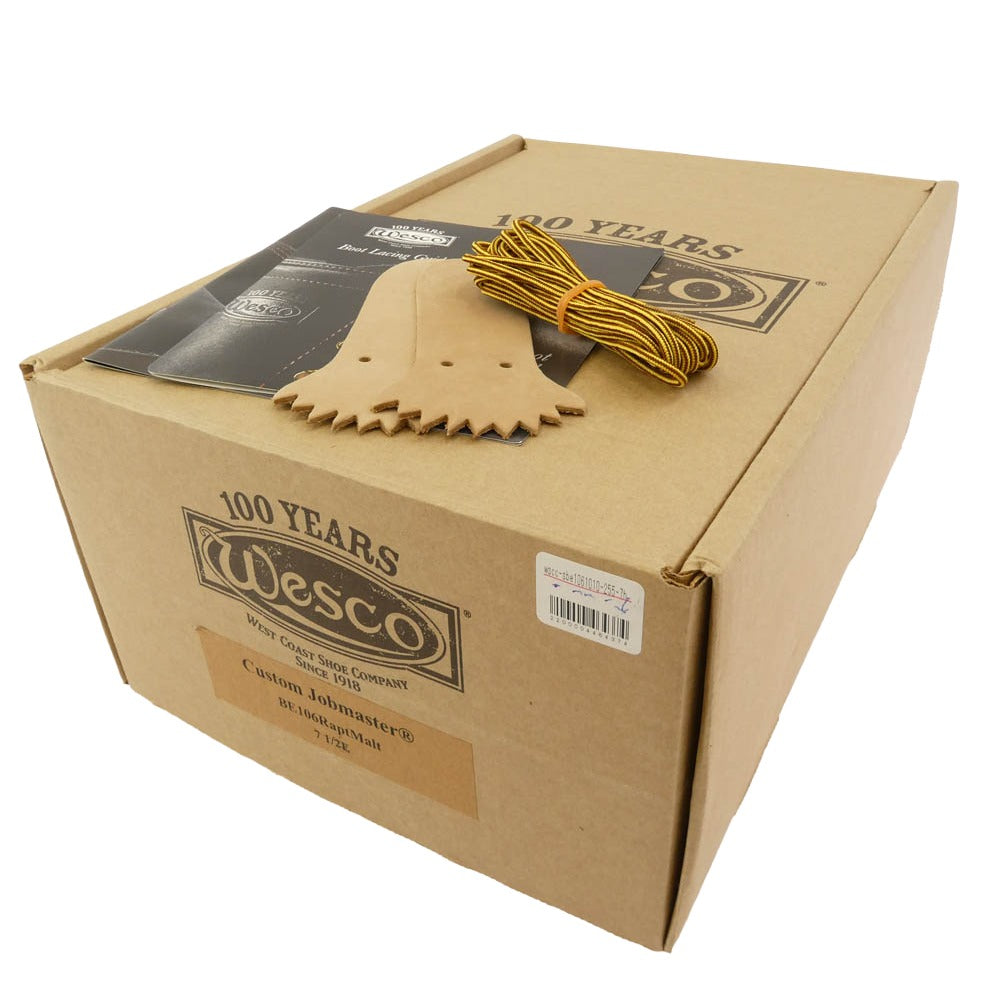 WESCO ウエスコ Custom Jobmaster BURLUP ROUGHOUT カスタムジョブマスター 6インチ バーラップラフアウト ブーツ ブラウン系 US7.5E【中古】