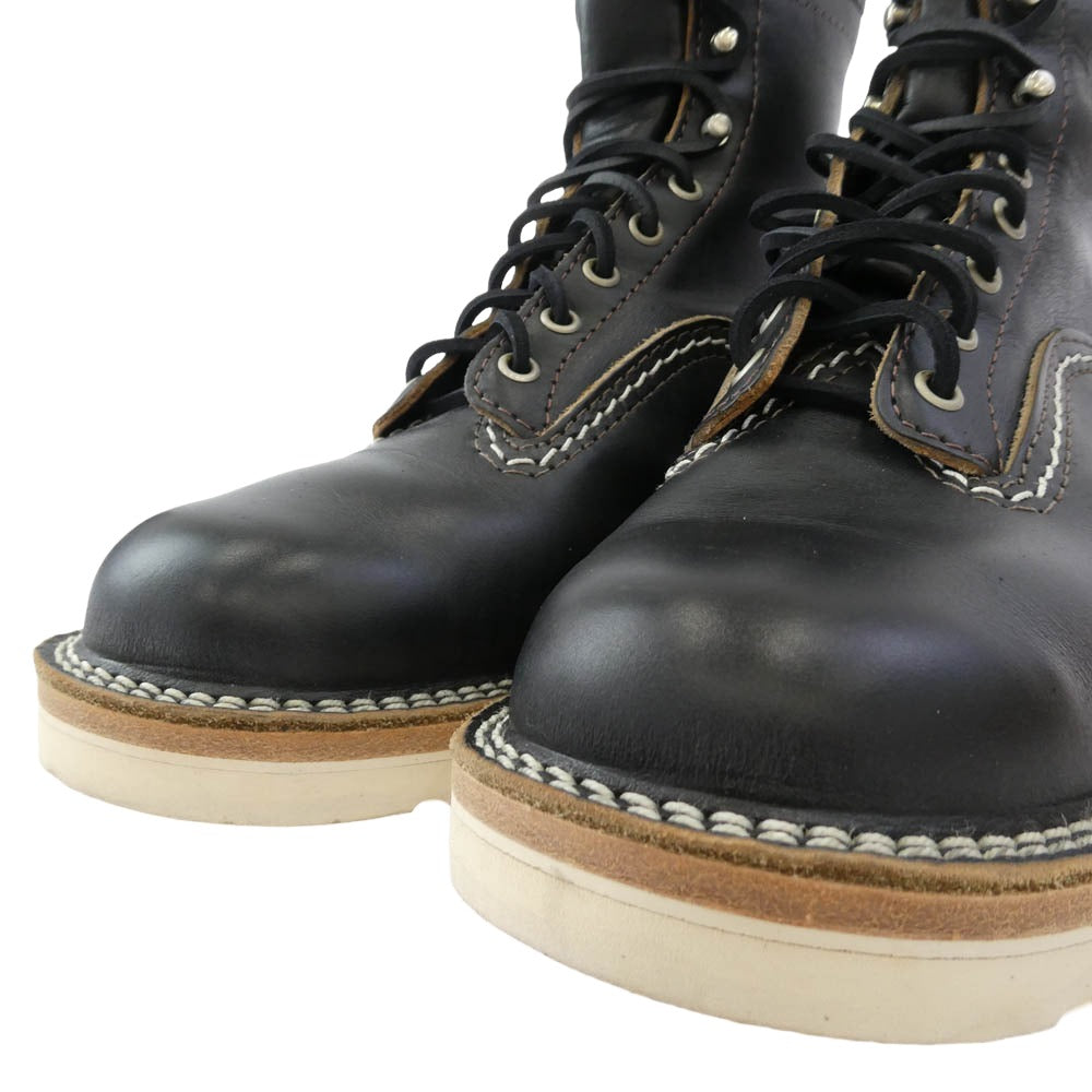 WESCO ウエスコ Custom Jobmaster Horsehide カスタムジョブマスター 7インチ 茶芯 ホースハイド セミレーストゥ ブーツ ブラック系 US7.5E【中古】