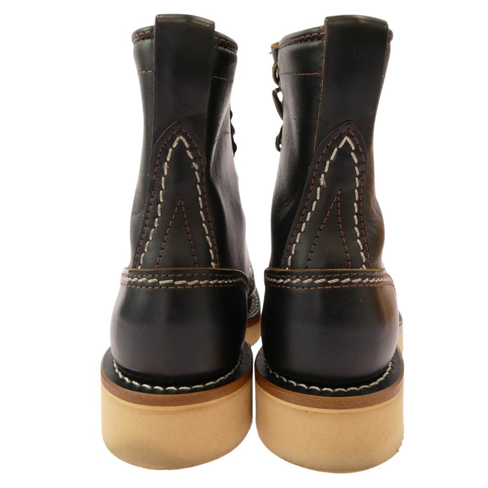 WESCO ウエスコ 2020 Limited Model JOBMASTER 8 ウエスコ ホースハイド ジョブマスター 福禄寿カスタム 8インチ Horween ホーウィン クロムエクセル レザー ブーツ ブラック系 7.5【中古】