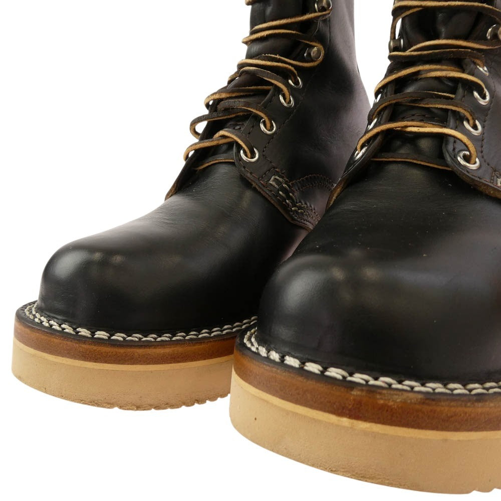 WESCO ウエスコ 2020 Limited Model JOBMASTER 8 ウエスコ ホースハイド ジョブマスター 福禄寿カスタム 8インチ Horween ホーウィン クロムエクセル レザー ブーツ ブラック系 7.5【中古】