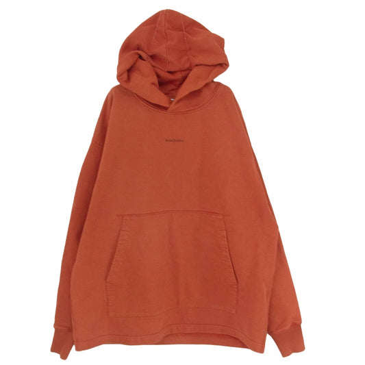 ACNE STUDIOS アクネストゥディオズ 21AW FN-MN-SWEA000175 FRANKLIN H STAMP フランクリン ロゴプリント オーバーサイズ スウェット パーカー レッド系 M【中古】