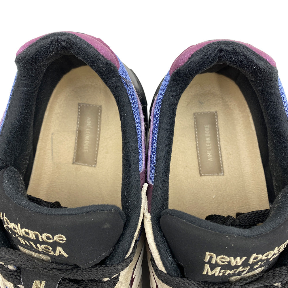 NEW BALANCE ニューバランス MR993ALL × Aime Leon Dore エメレオンドレ 993 Taupe トープ ローカットスニーカー ベージュ系 ブラック系 28cm【中古】