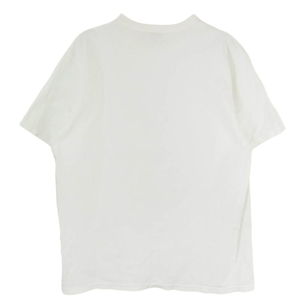 DELUXE デラックス コットン 丸首 クルーネック ショートスリーブ 半袖 Tシャツ ホワイト系 XL【中古】