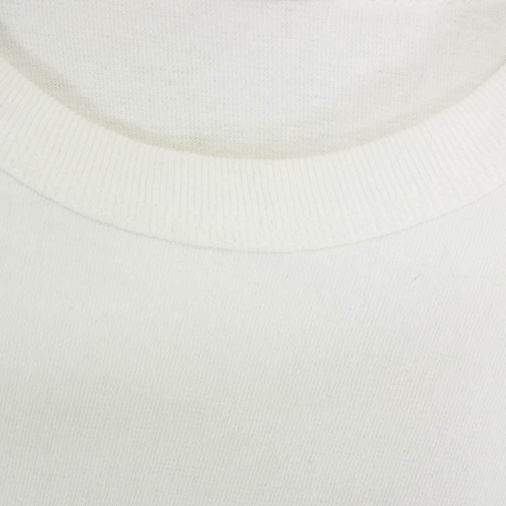 DELUXE デラックス コットン 丸首 クルーネック ショートスリーブ 半袖 Tシャツ ホワイト系 XL【中古】