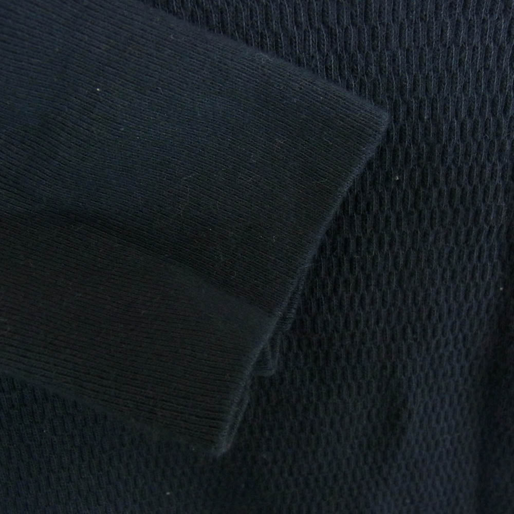 DELUXE デラックス THERMAL PLAIN ミリタリー サーマル 長袖 Tシャツ カットソー ネイビー系 XL【中古】