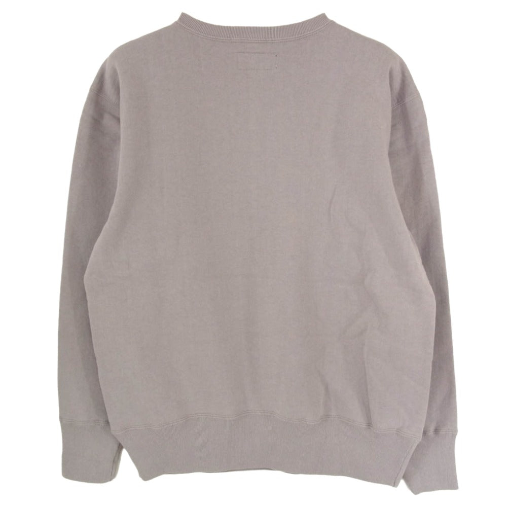 DELUXE デラックス コットン ヘンリーネック スウェット グレー系 L【中古】