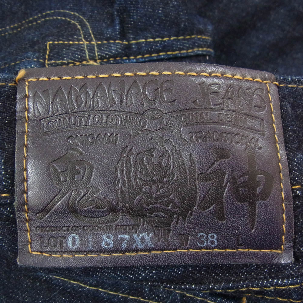 DELUXE デラックス 0187XX NAMAHAGE JEANS なまはげ ジーンズ 青鬼 デニム パンツ インディゴブルー系 38【中古】