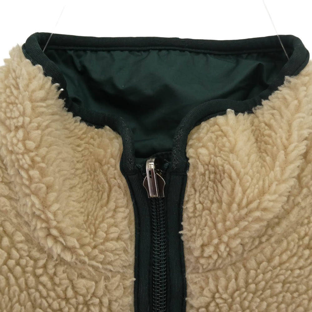 patagonia パタゴニア 98AW 29321 98年 USA製 GLISSADE グリセード リバーシブル フリース ジャケット ナチュラル×ハンター ベージュ系 グリーン系 XS【中古】