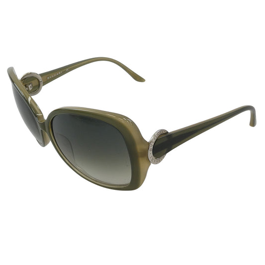 BVLGARI ブルガリ 8059 5080/3M サークル ロゴ サングラス アイウェア グレー系 59□14 135【中古】