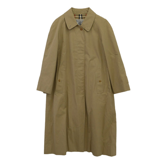 BURBERRY バーバリー C-TK83 Burberrys 90's コットン ステンカラーコート 裏地ノバチェック ベージュ系 11AB3【中古】