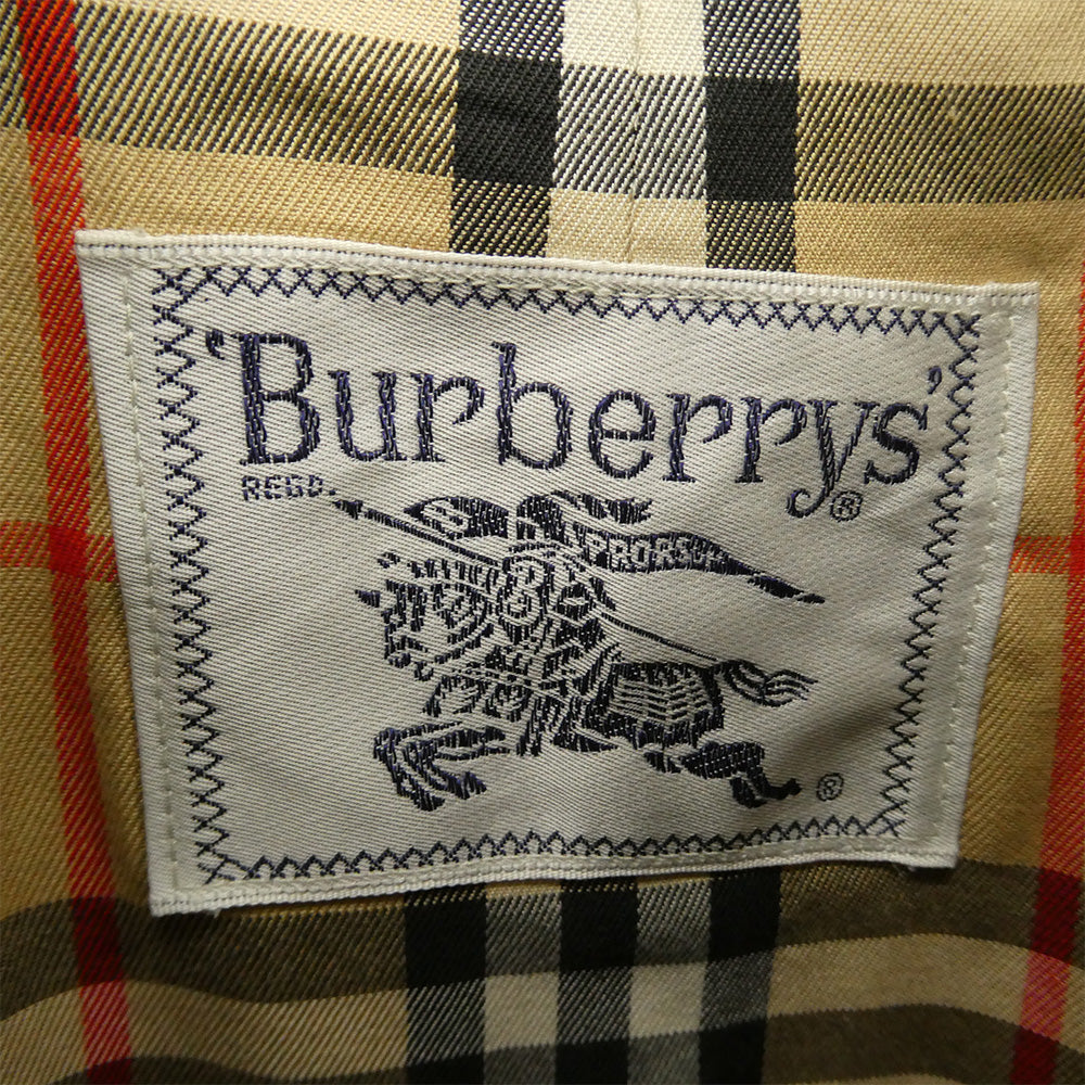 BURBERRY バーバリー C-TK83 Burberrys 90's コットン ステンカラーコート 裏地ノバチェック ベージュ系 11AB3【中古】