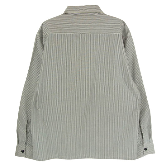 TENDERLOIN テンダーロイン T-WORK SHT STRIPE 長袖 ストライプ ワーク シャツ ブラック系 M【中古】