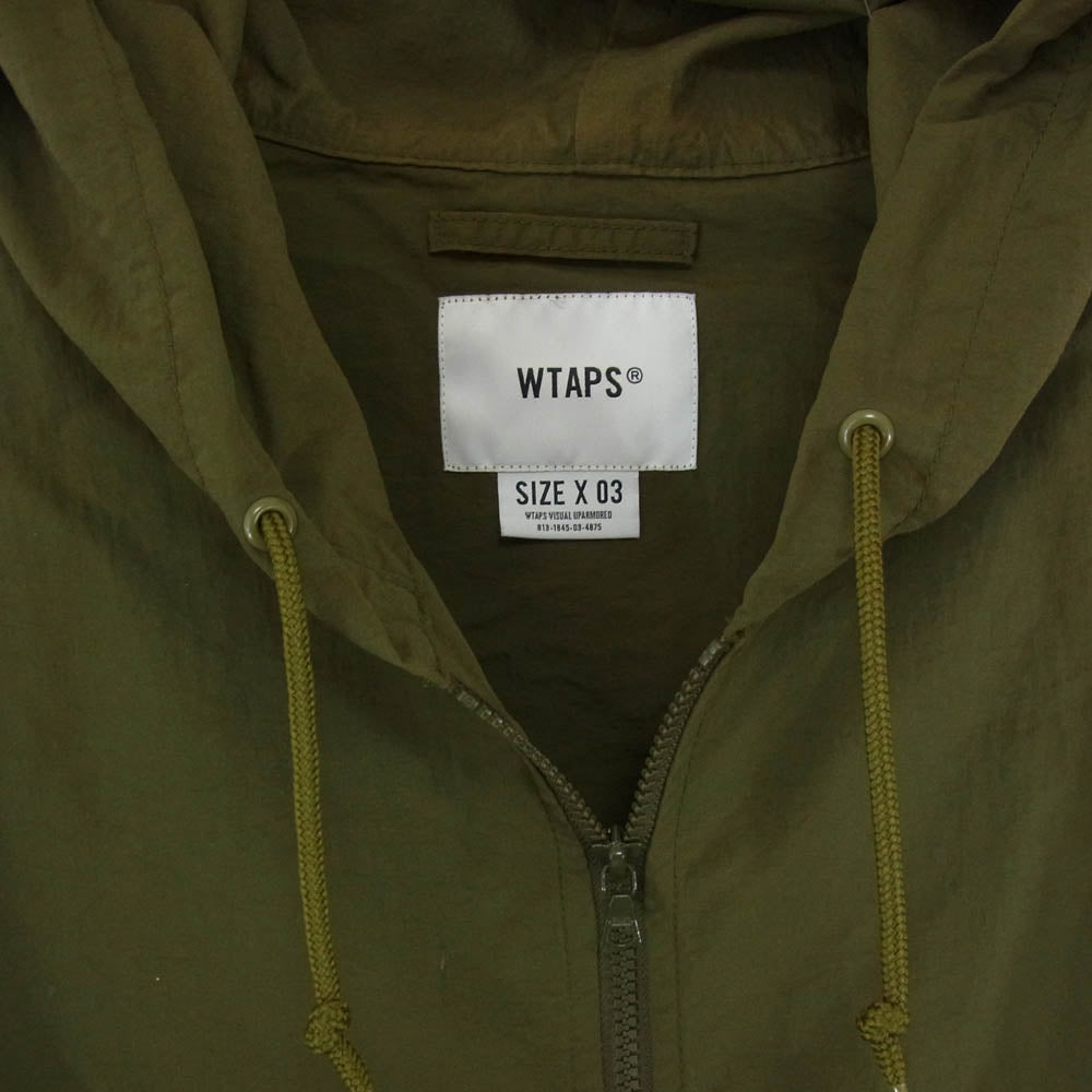 WTAPS ダブルタップス 22SS 221BRDT-JKM01 SHADOW JACKET NYLON TAFFETA シャドウジャケット ナイロン タフタ カーキ系 X03【中古】