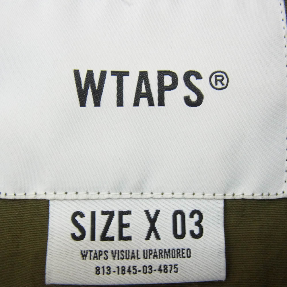 WTAPS ダブルタップス 22SS 221BRDT-JKM01 SHADOW JACKET NYLON TAFFETA シャドウジャケット ナイロン タフタ カーキ系 X03【中古】