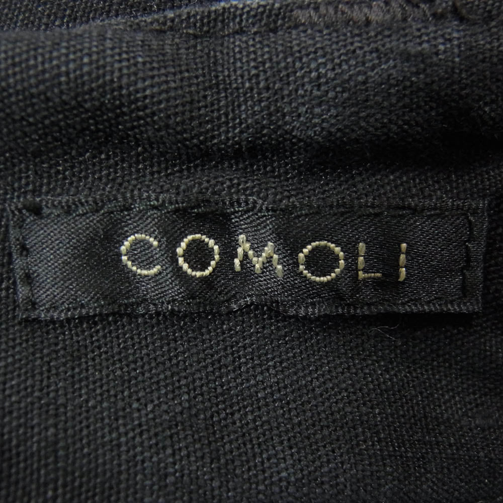 COMOLI コモリ 21SS T01-03014 リネン B.D.U. パンツ ６ポケット 麻 カーゴパンツ ブラック系 2【中古】