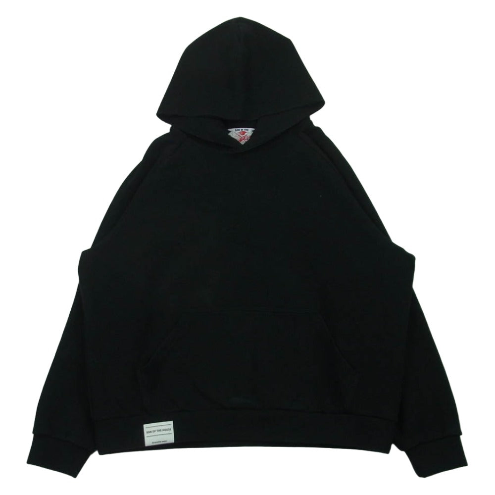 SON OF THE CHEESE サノバチーズ SC2120-SW02 プルオーバー フーディー パーカー 日本製 ブラック系 M【中古】