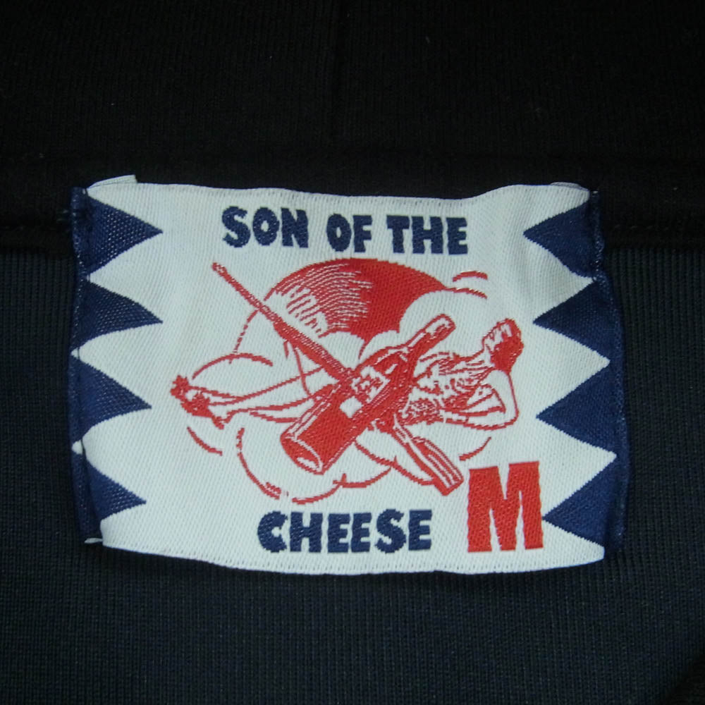 SON OF THE CHEESE サノバチーズ SC2120-SW02 プルオーバー フーディー パーカー 日本製 ブラック系 M【中古】