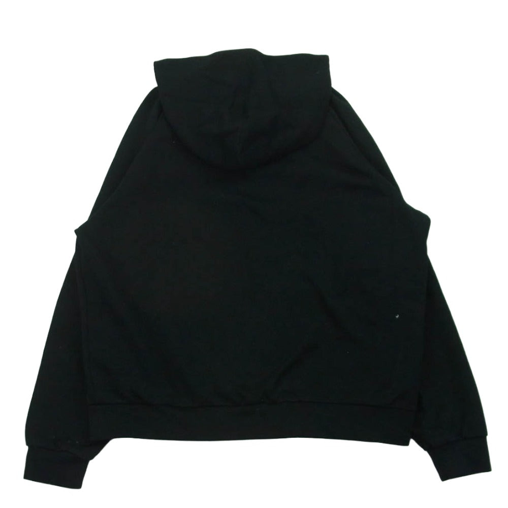 SON OF THE CHEESE サノバチーズ SC2310-CT06 GOD WONT LET ME DIE Hoodie フロッキープリント プルオーバー フーディー パーカー ブラック系 M【中古】