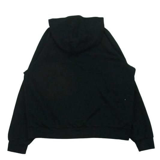 SON OF THE CHEESE サノバチーズ SC2310-CT06 GOD WONT LET ME DIE Hoodie フロッキープリント プルオーバー フーディー パーカー ブラック系 M【中古】